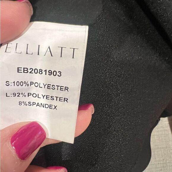 NWT Elliat MADILYN midi cascade Ruffle Strapless Cocktail Dress size medium - Picture 14 of 15